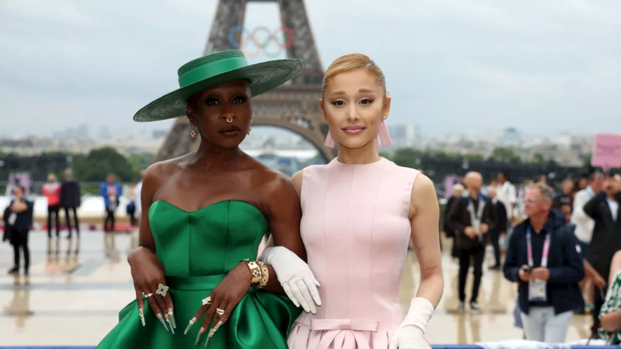 'Wicked' Co-Stars Ariana Grande and Cynthia Erivo Show Out at Paris Olympics Opening Ceremony