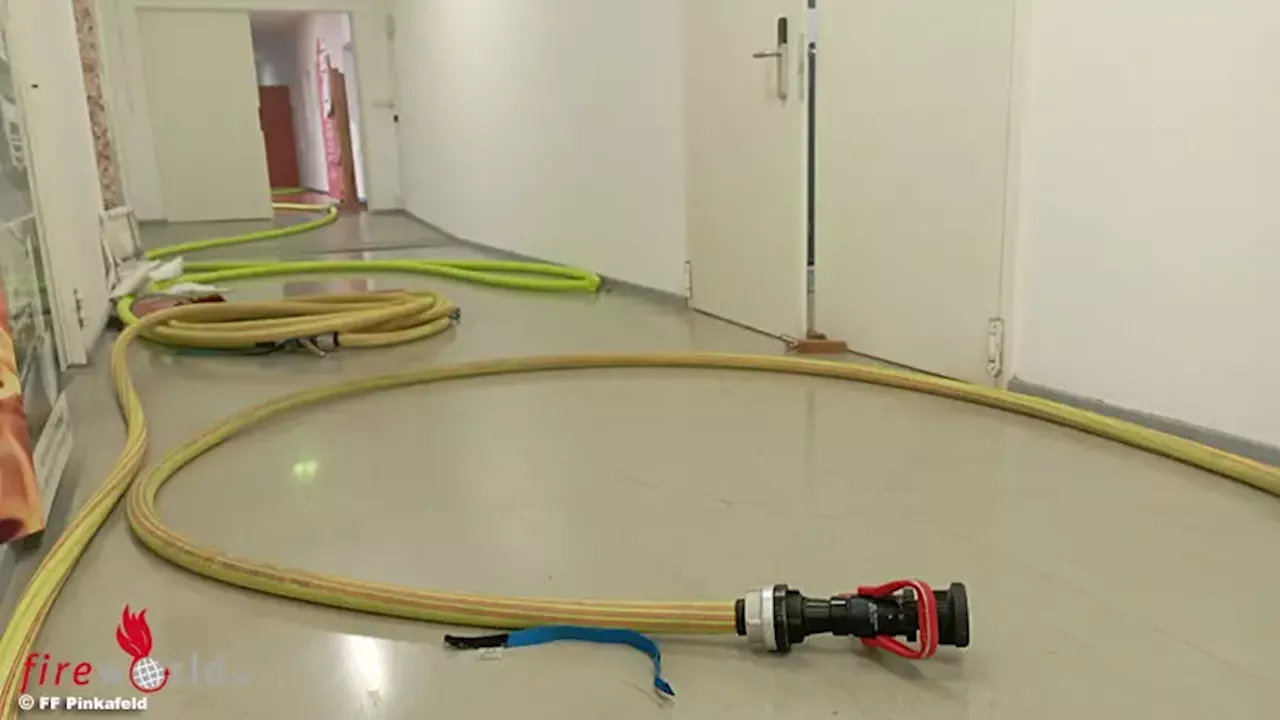 Bgld: Brand an Förderschnecke in Schulungsraum für Hackgutheizungen in Pinkafeld