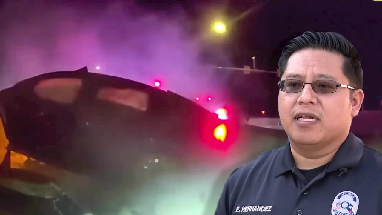 The Colony police officer recalls life-saving moment he pulled man from burning car