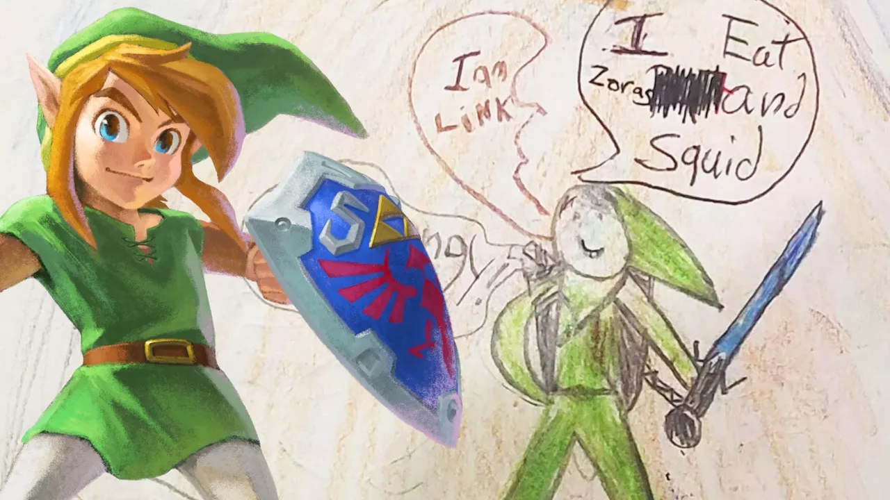 Spieler zeigt alten Zelda-Comic, den er mit 8 Jahren zusammen mit seinem Bruder gemacht hat