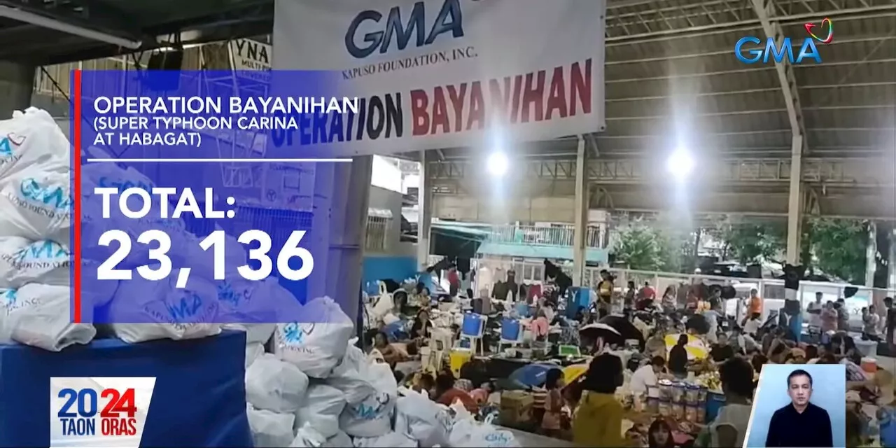 Over 23,000 individuals affected by Typhoon Carina receive aid through GMA Kapuso Foundation