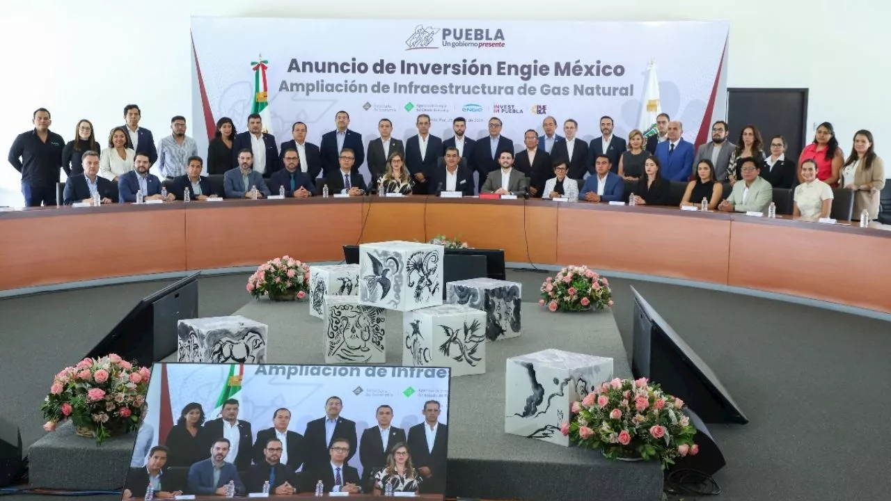 AGobierno de Puebla y Engie México anuncian inversión por mil mdp para infraestructura en gas natural