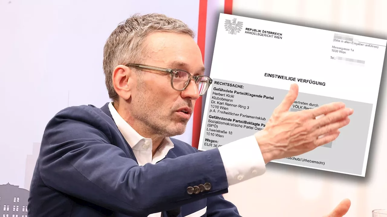  FPÖ-Chef Kickl zwingt SPÖ vor Gericht in die Knie