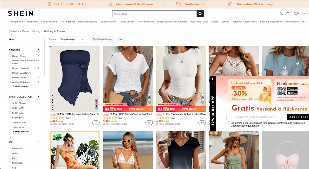 'Giftiger Schrott' – Tester warnen vor Mode von Shein