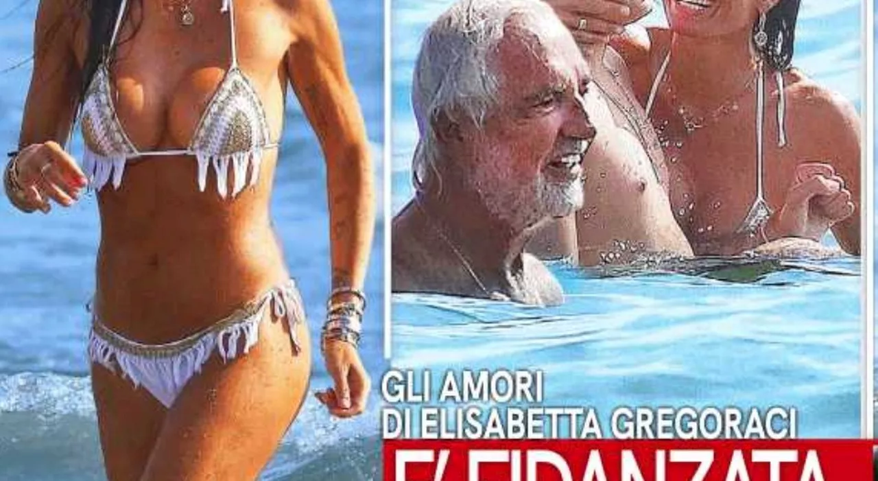 Elisabetta Gregoraci in vacanza con Flavio Briatore e Nathan Falco: nessuna traccia di Giulio Fratini