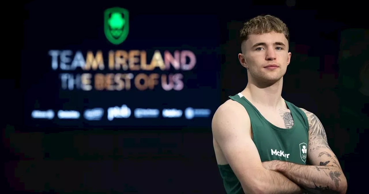 What time and date is the first Irish boxer in the ring at the Paris Olympics?