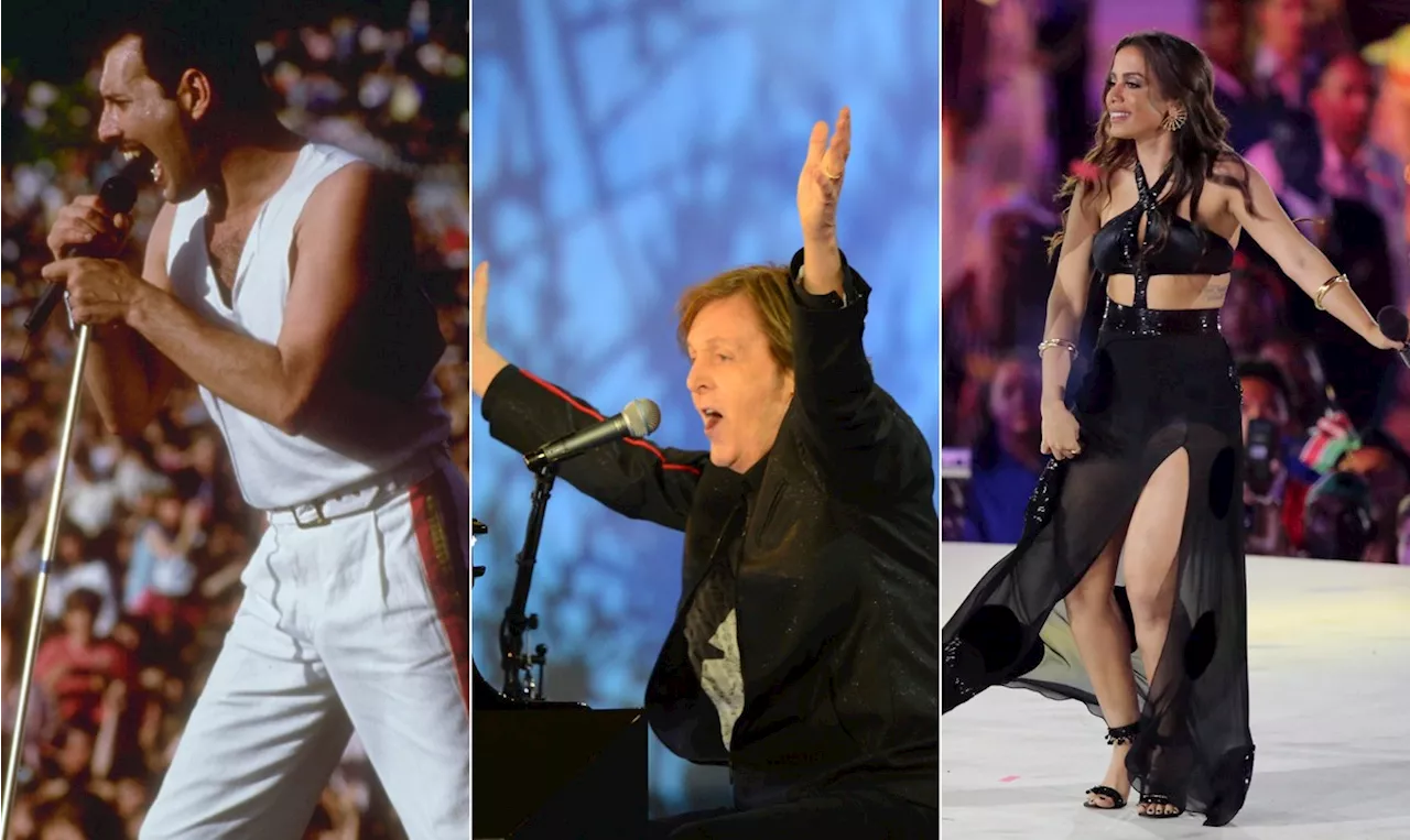 Abertura da Olimpíada tem histórico pop com momentos de Freddie Mercury, Paul McCartney e Anitta; assista