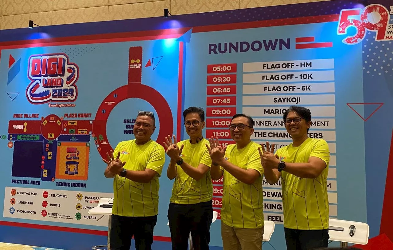 10 Ribu Pelari Bakal Meriahkan Acara Digiland Run 2024, ada Sal Pribadi Hingga Dewa 19