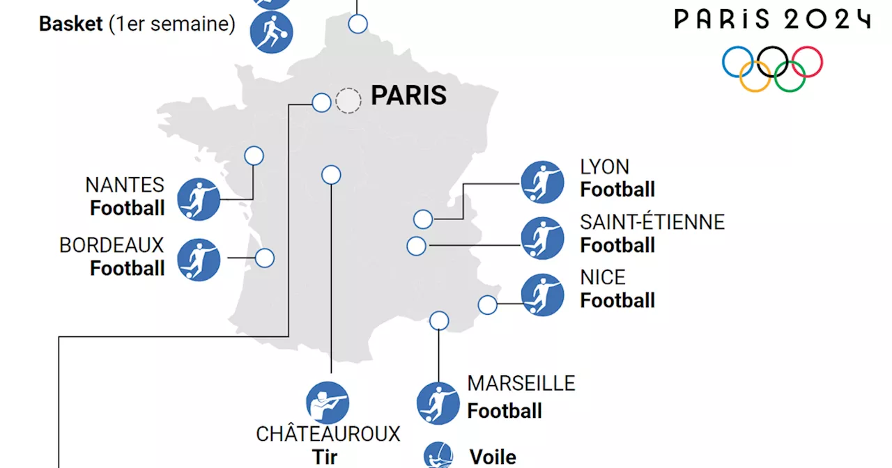 Paris 2024 : la carte des sites des Jeux olympiques