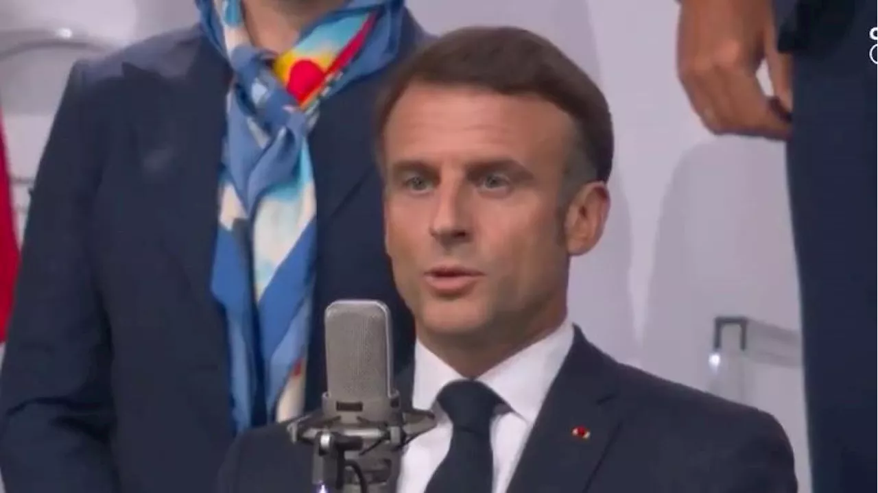 Cérémonie d’ouverture des JO : Emmanuel Macron déclare les Jeux olympiques ouverts