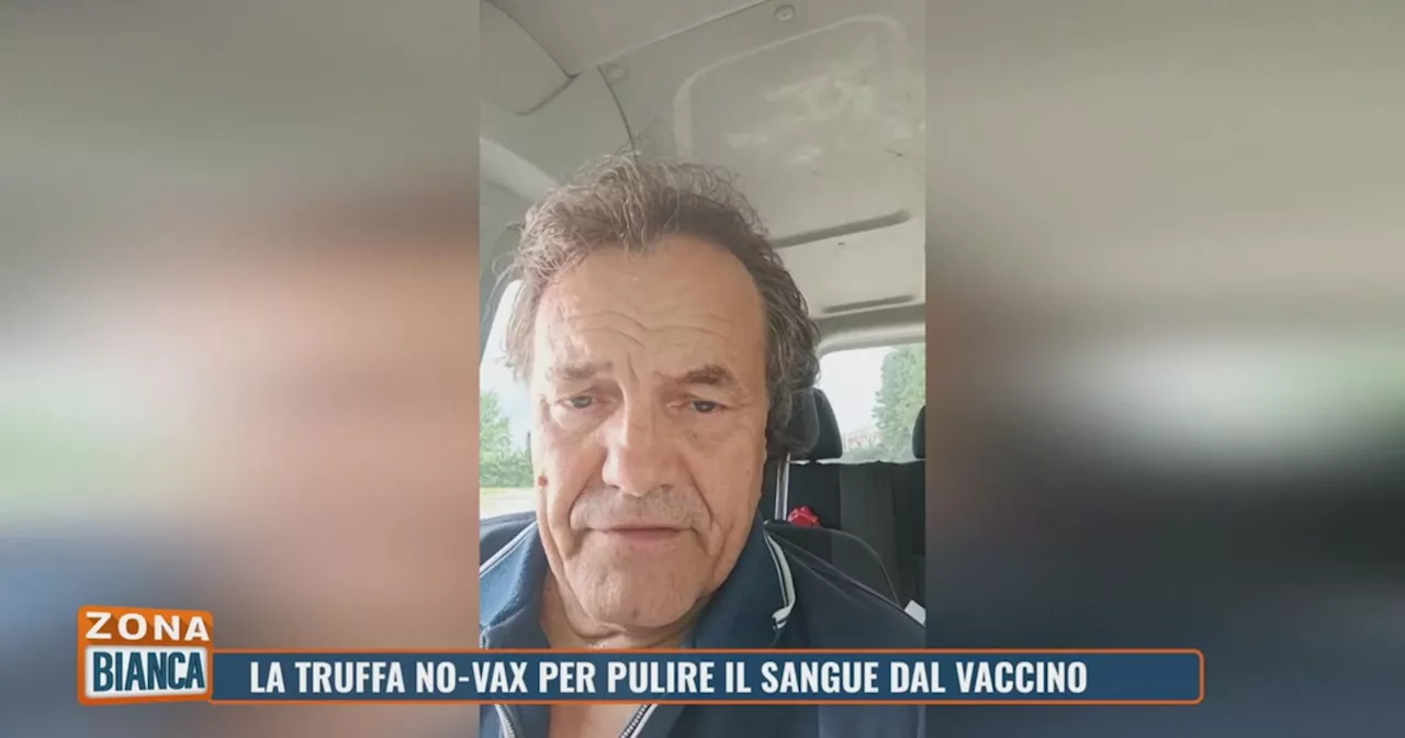 Zona Bianca, "lavare il sangue?": Ennio Caggiano, l'ultimo delirio no-vax smontato su Rete 4