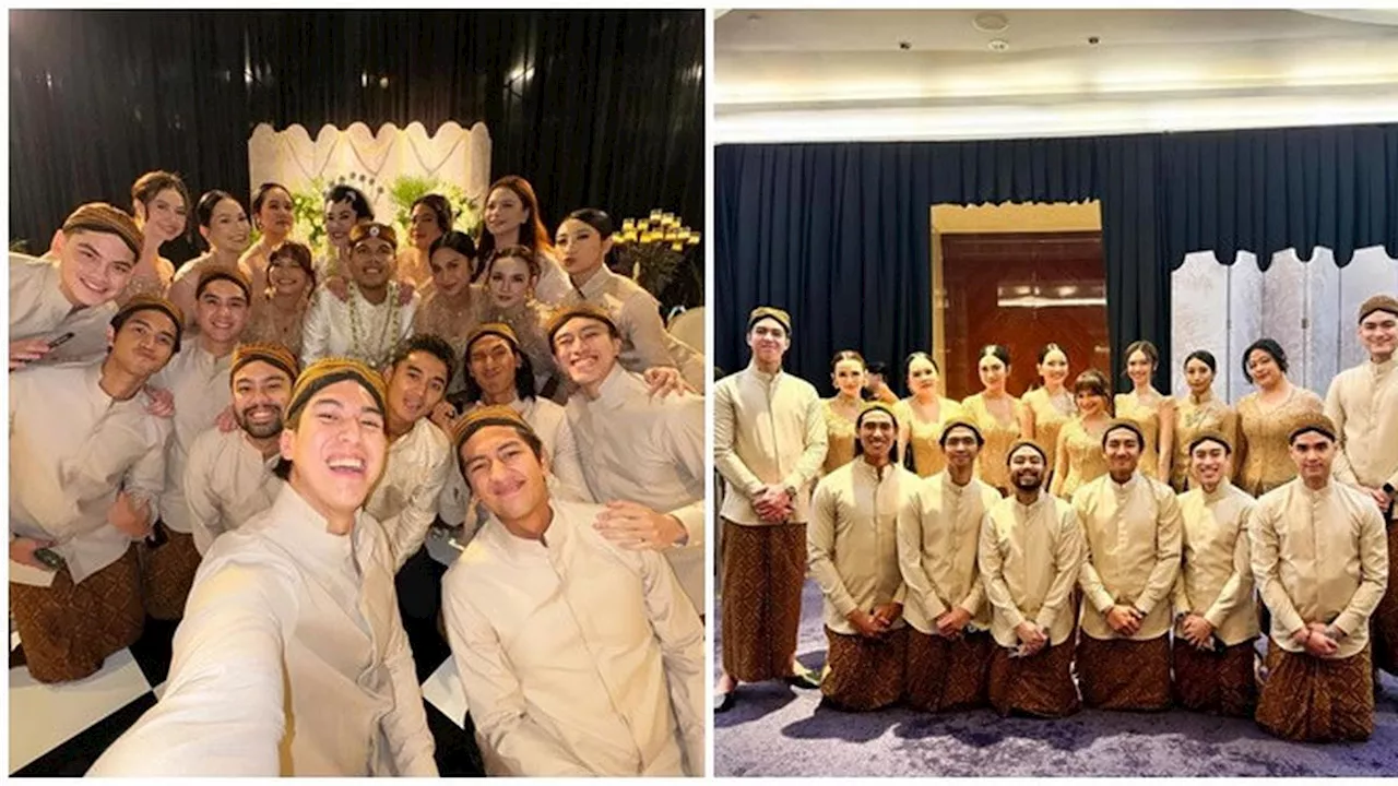 6 Potret Bridesmaid dan Groomsmen Thariq Halilintar – Aaliyah Massaid, Turut Bahagia