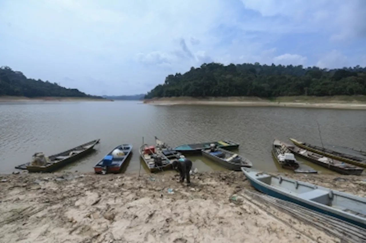 Muda Dam’s falling water level a boon and bane for local fishermen at Tasik Gubir