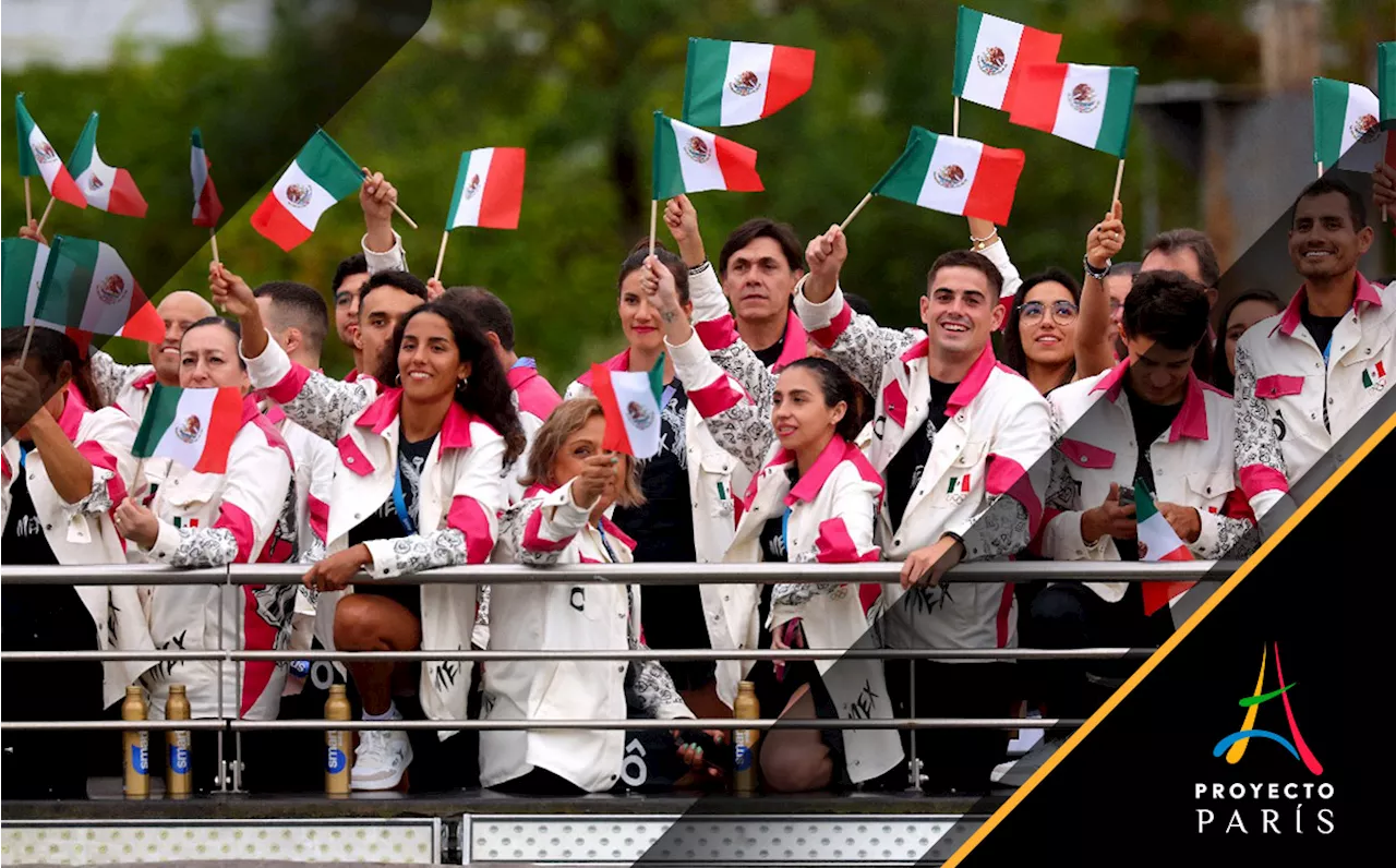 ¡Al ritmo del Cielito Lindo! La delegación mexicana se presenta en la inauguración de París 2024