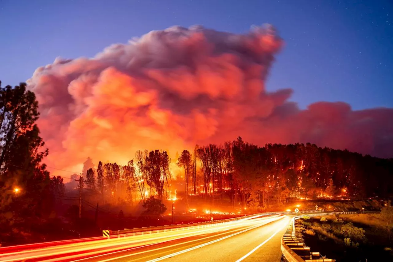 Northern California Park Fire triples in size in a day