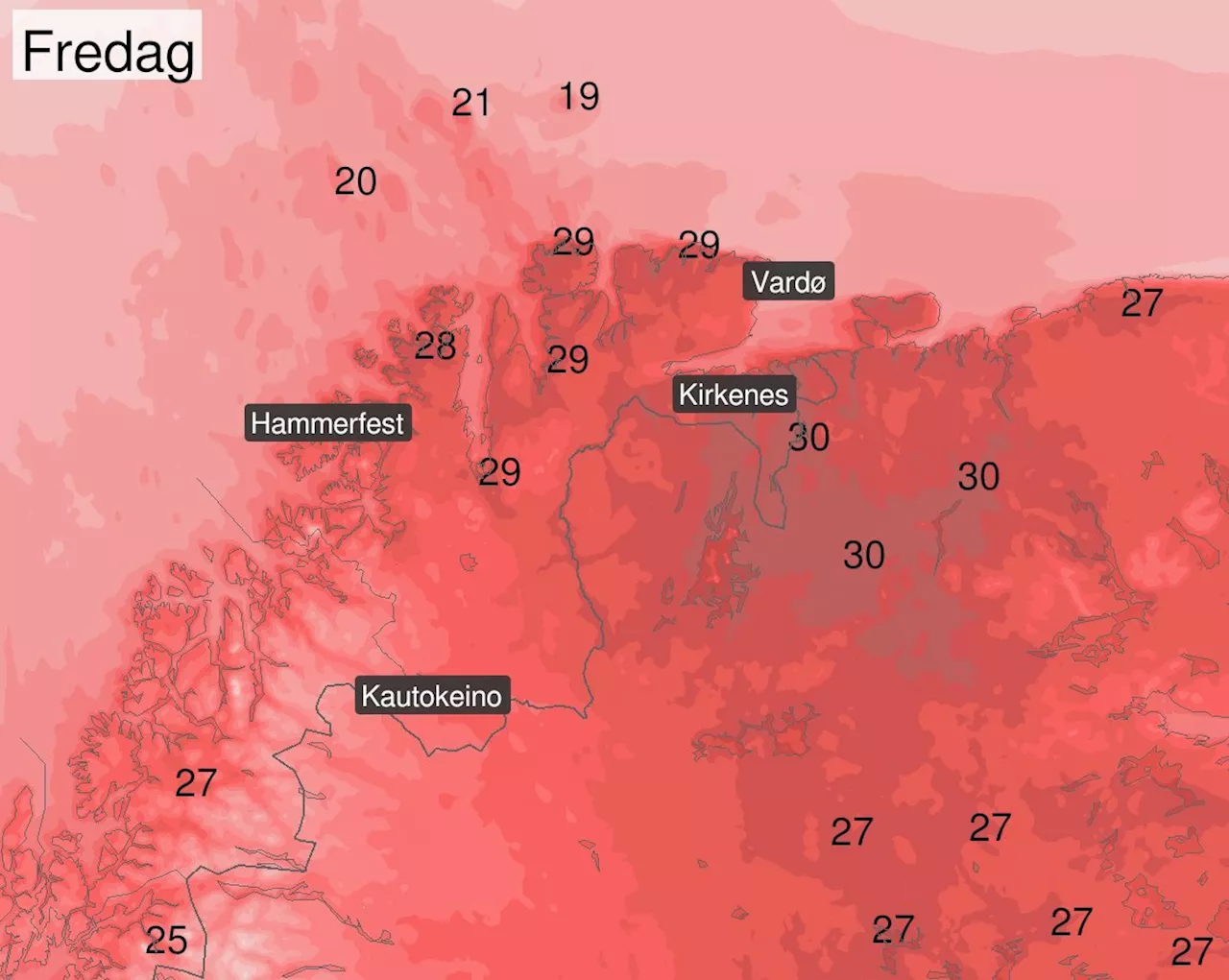 Høljer ned i Sør-Norge: I nord er det hetebølge