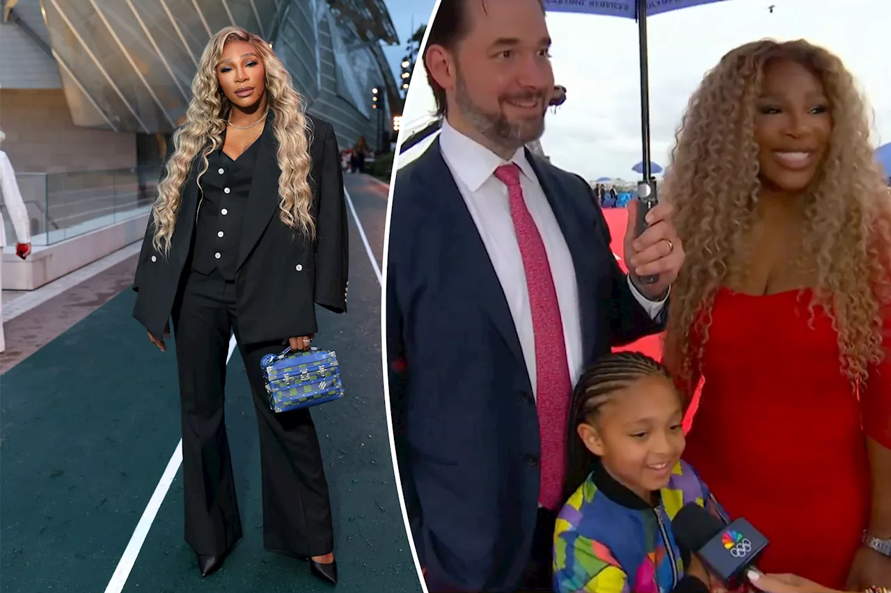 Serena Williams' daughter sweetly joins parents for interview at Paris 2024 Summer Olympics Opening Ceremony