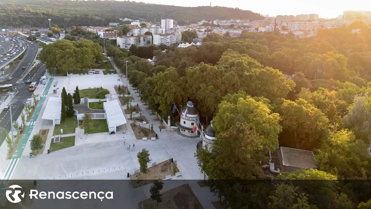 Lisboa. Inaugurada praça em Sete Rios com espaços verdes e passeios mais largos