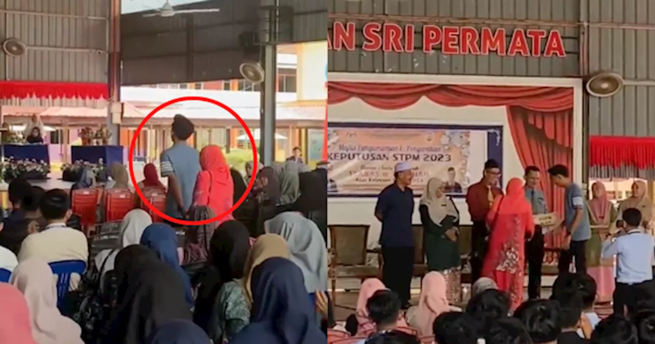 Dapat Keputusan Cemerlang Dalam STPM, Anak Tunaikan Permintaan Ibu Nak Naik Pentas Bersama