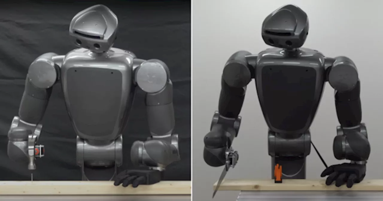 Japan's Humanoid Robot Can Help You Hammer Nails & Saw Wood