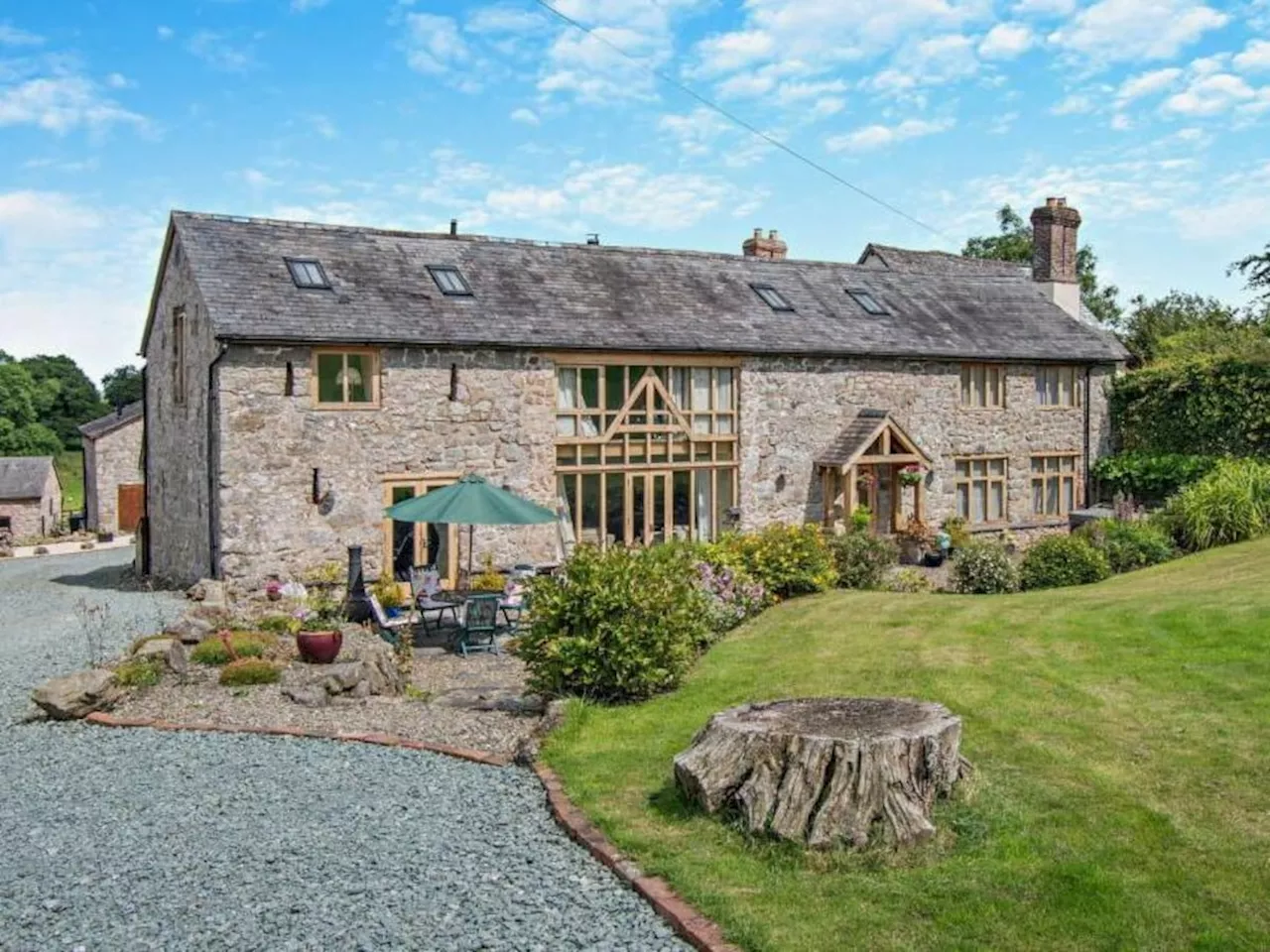 Inside the stunning 18th-century barn conversion in rural Shropshire on the market