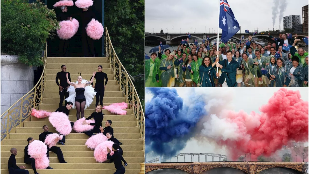 Aussies go wild in Paris as rain falls at unique Olympic Opening Ceremony