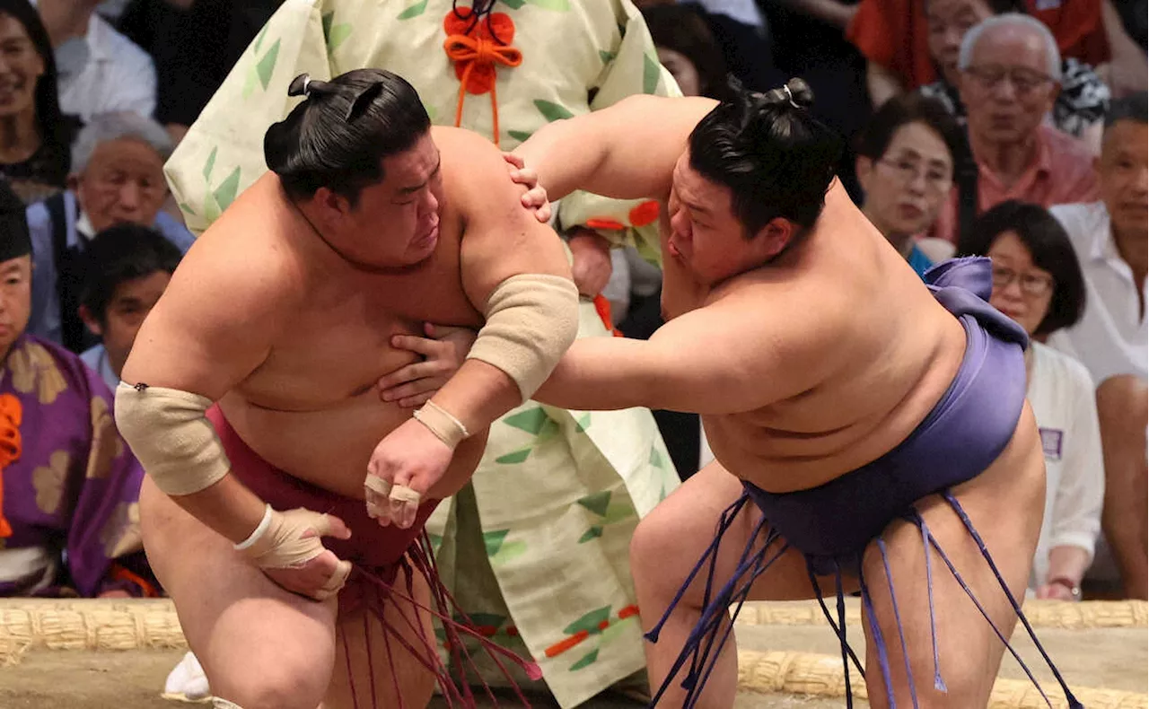 美ノ海「楽しみにしていた」大栄翔との同学年対決制して10勝目！高校時代に名勝負繰り広げたライバル