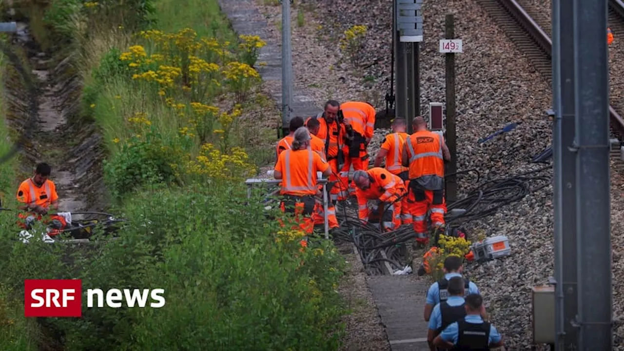 «Massiver Angriff» in Frankreich auf TGV-Verbindungen