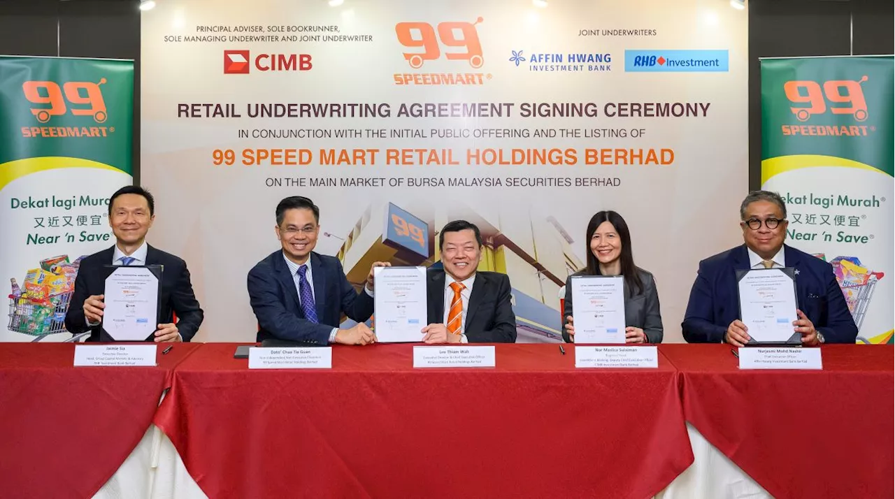 99 Speed Mart signs retail underwriting agreement for Main Market IPO