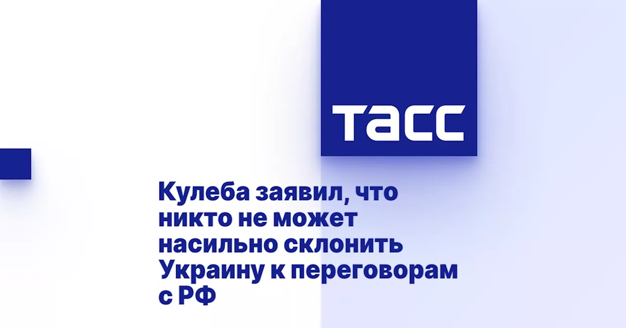 Кулеба заявил, что никто не может насильно склонить Украину к переговорам с РФ