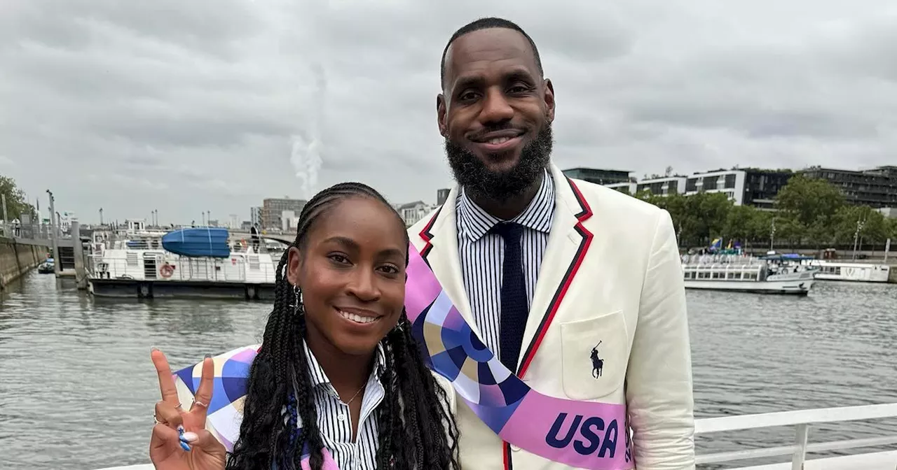 LeBron James, Coco Gauff Serve as USA Flag Bearers at 2024 Olympics