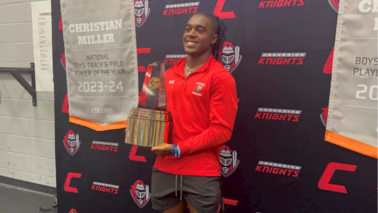 Sprinting star Christian Miller skipping college for pro path