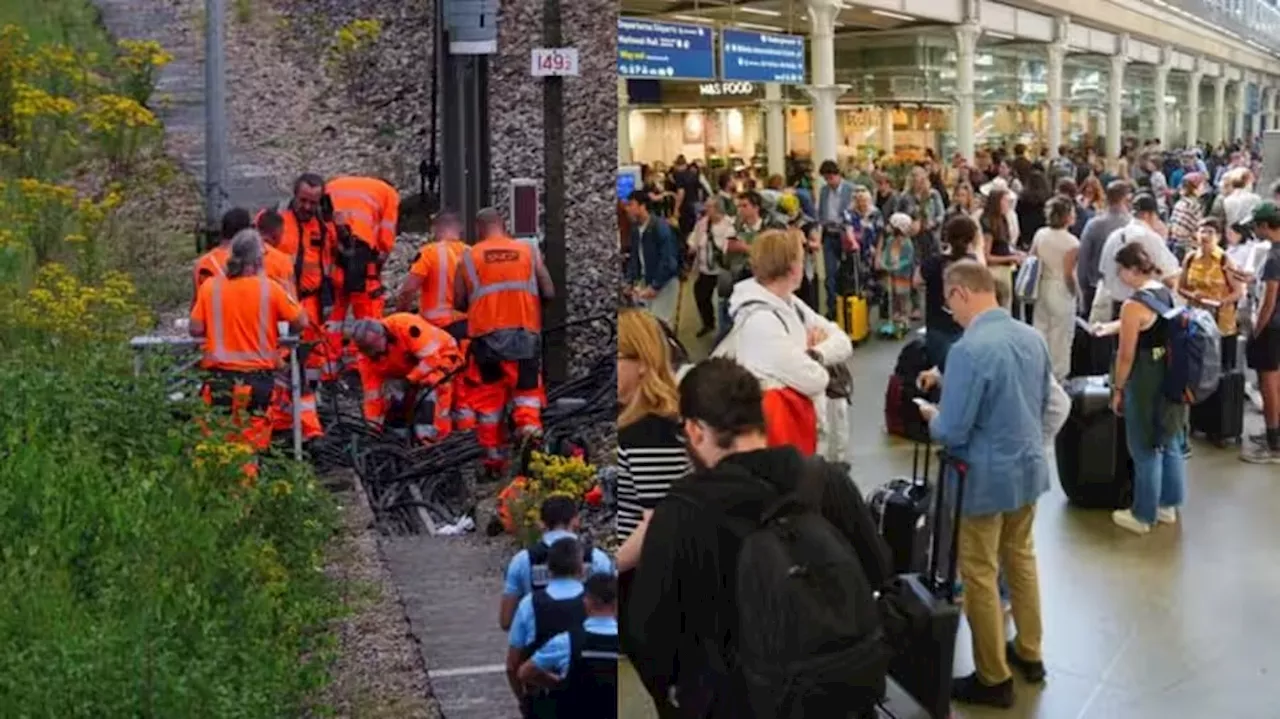 French Rail Network Attack: ഫ്രഞ്ച് റെയില്‍വേ ശൃംഖലയില്‍ വ്യാപക ആക്രമണം