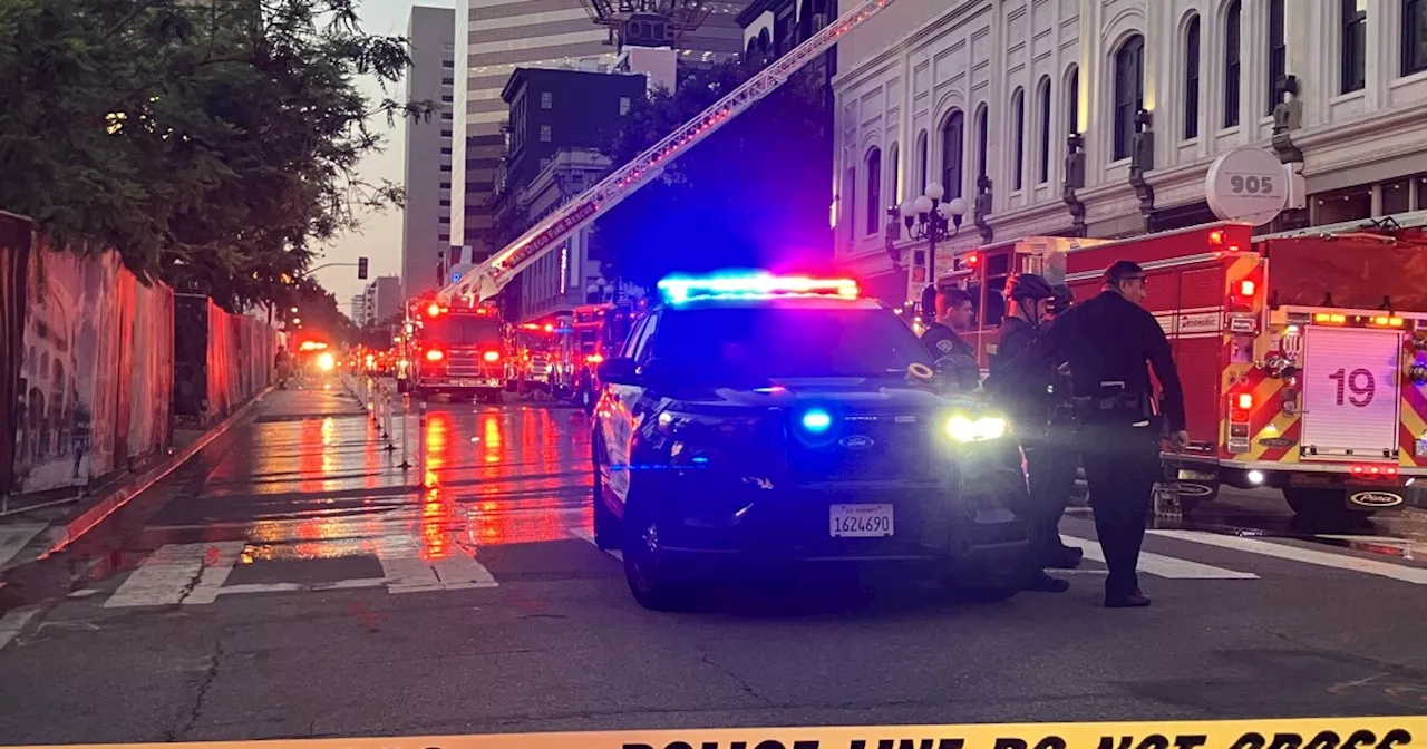 San Diego Fire Department responds to 3-alarm commercial fire in Gaslamp