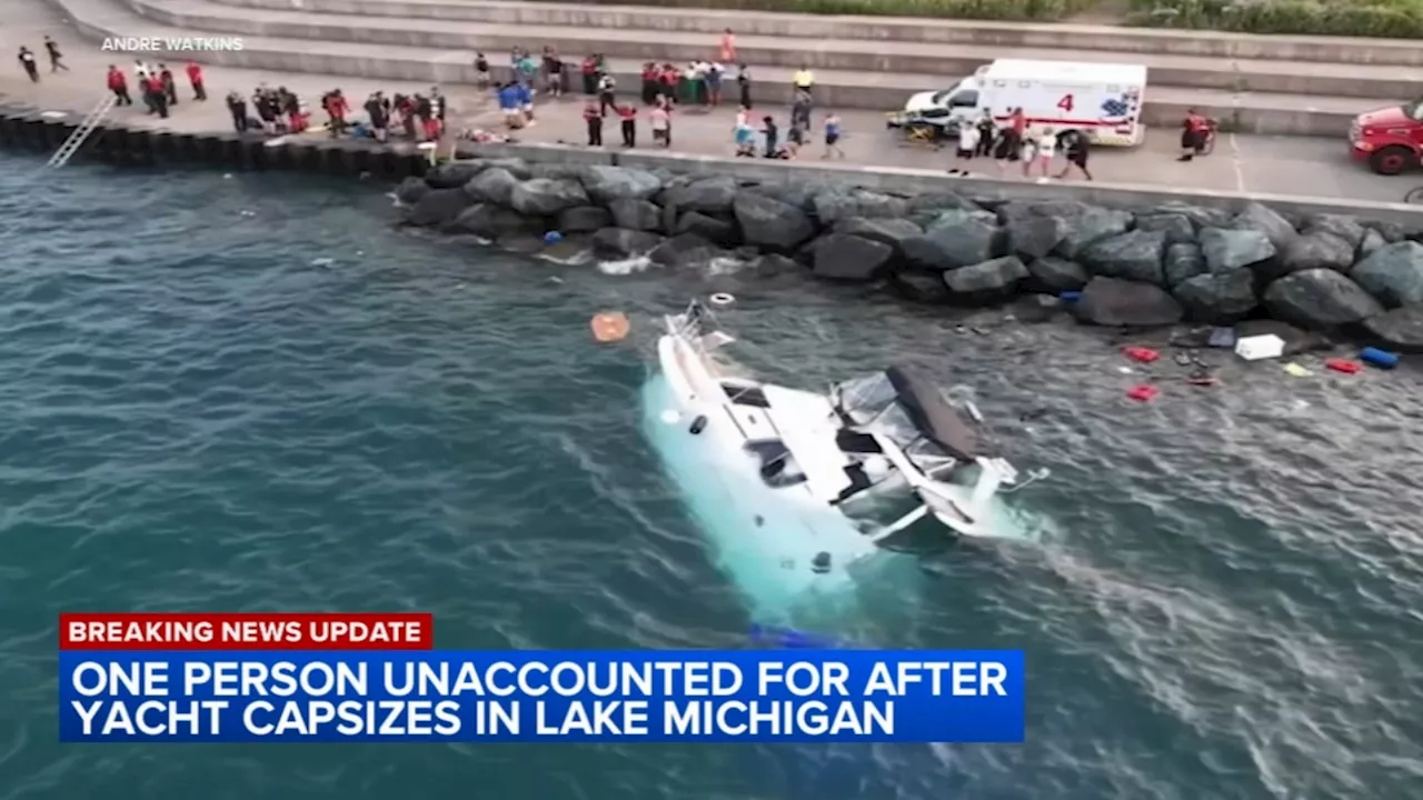 Search to resume for missing man after yacht sinks in Lake Michigan near 31st Street Harbor