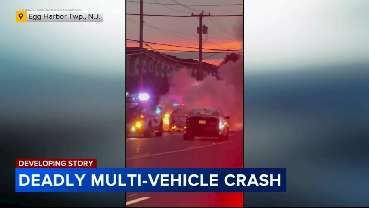 2 people killed, multiple injured in fiery crash in Egg Harbor Township, New Jersey