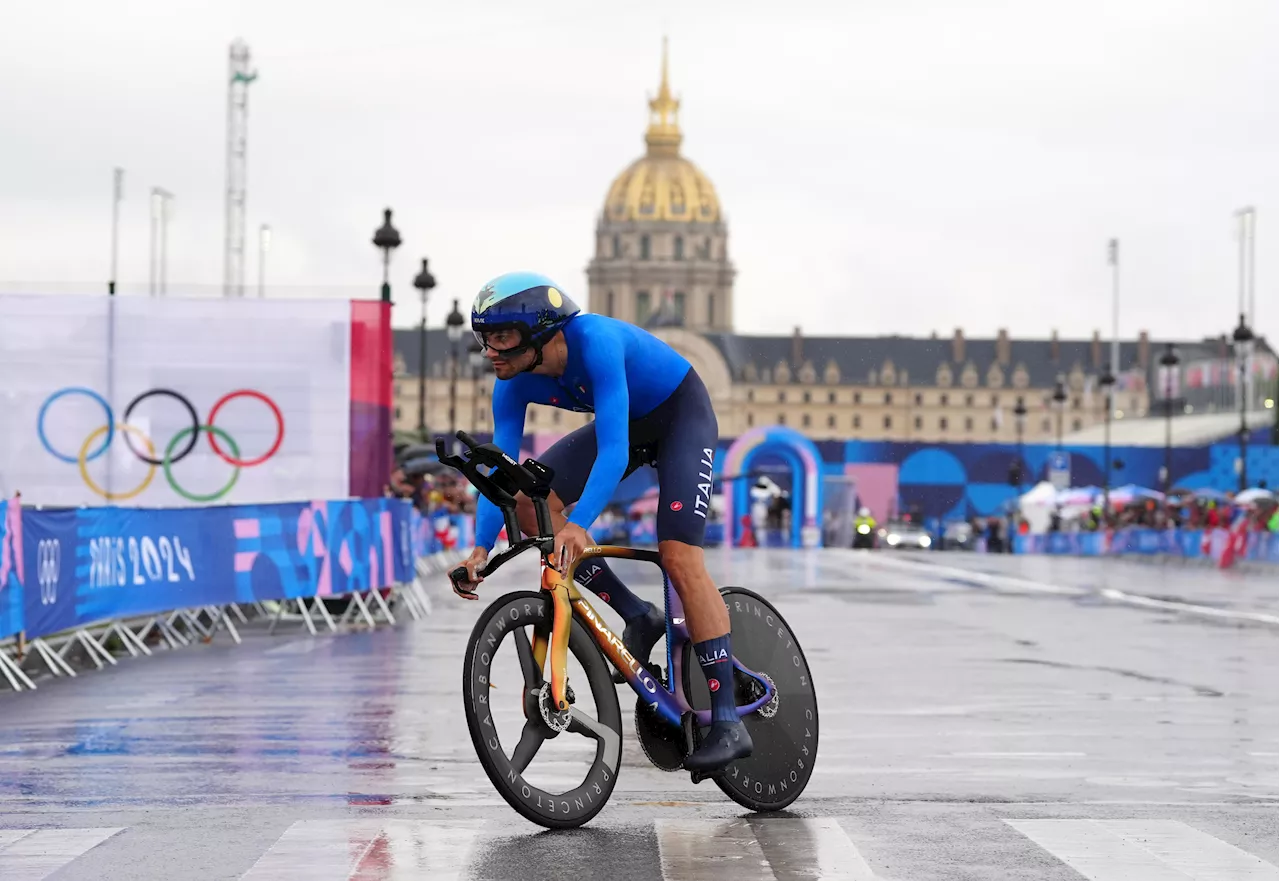 Ganna argento nella crono, prima medaglia Italia a Parigi 2024