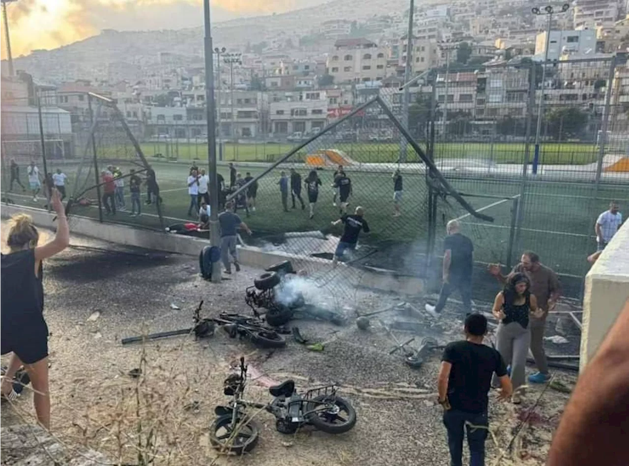 Israele, attacco di Hezbollah: 9 morti in un campo da calcio