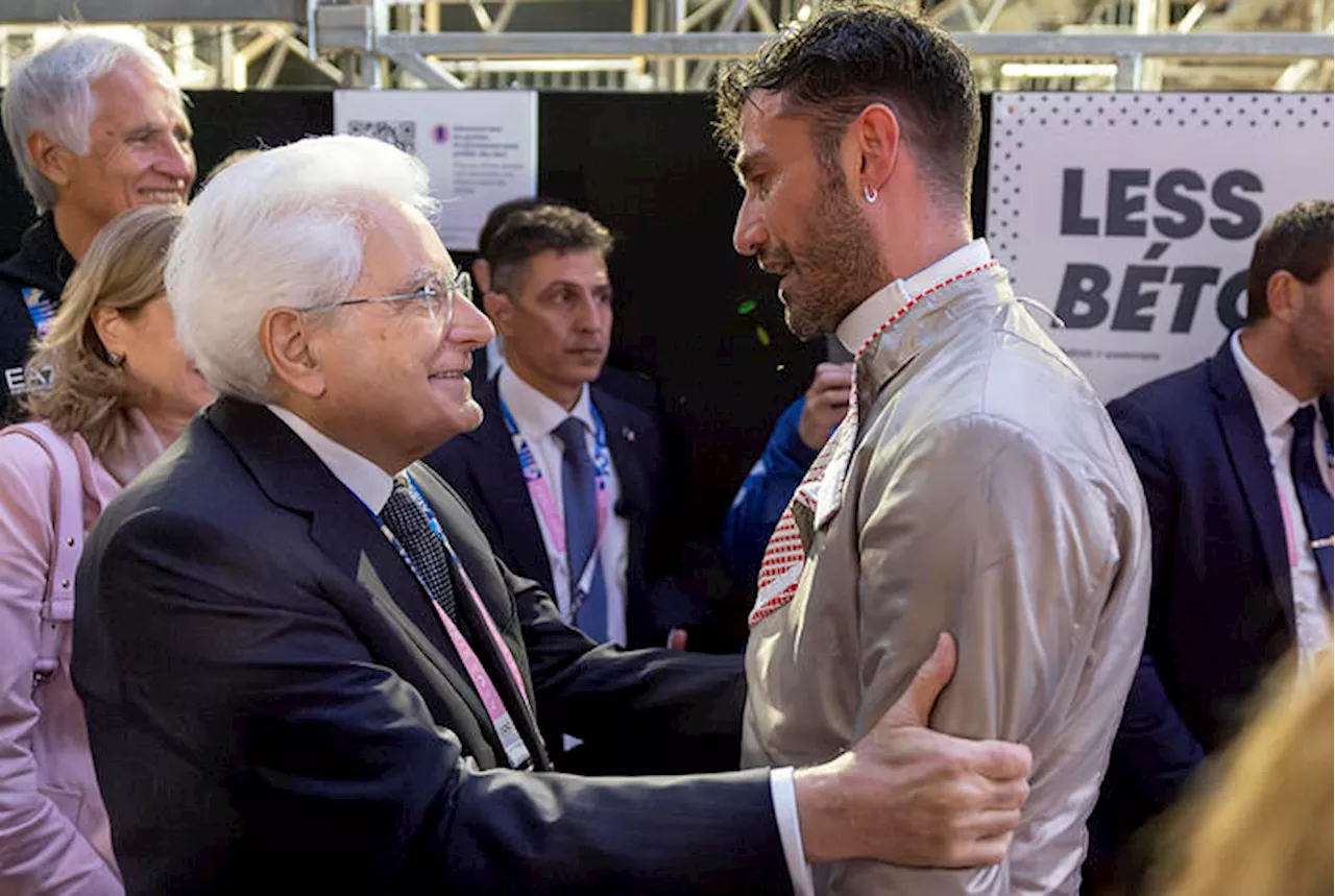 Ganna e Samele, il biathlon del tifo di Mattarella