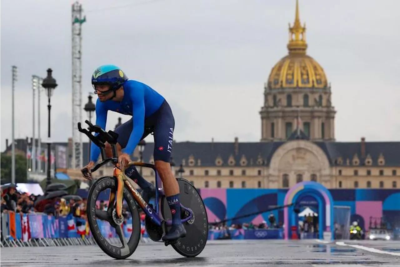 Parigi 2024: Ganna argento nella crono, è la prima medaglia per l'Italia