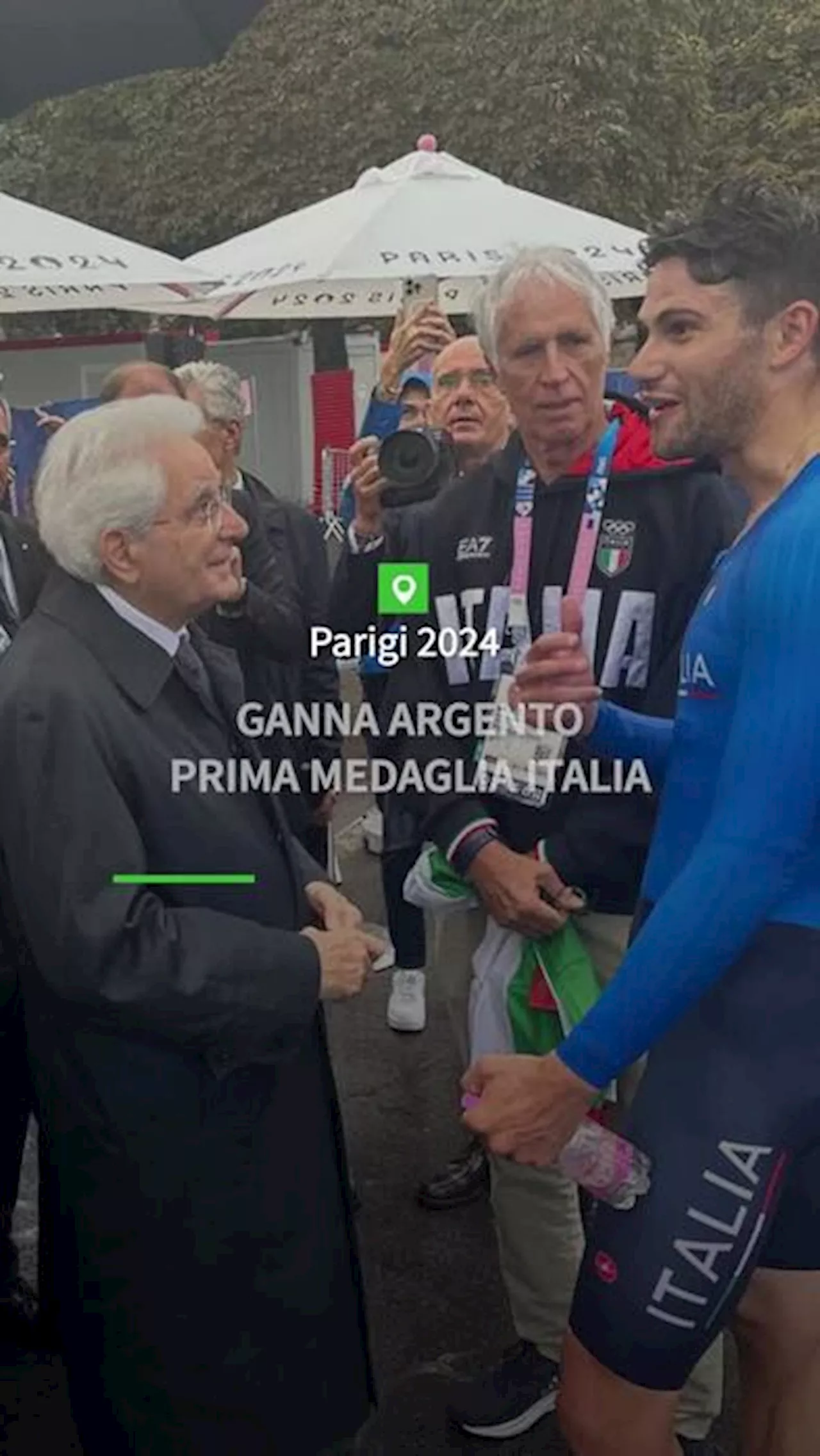 Parigi 2024: Ganna argento, prima medaglia italia