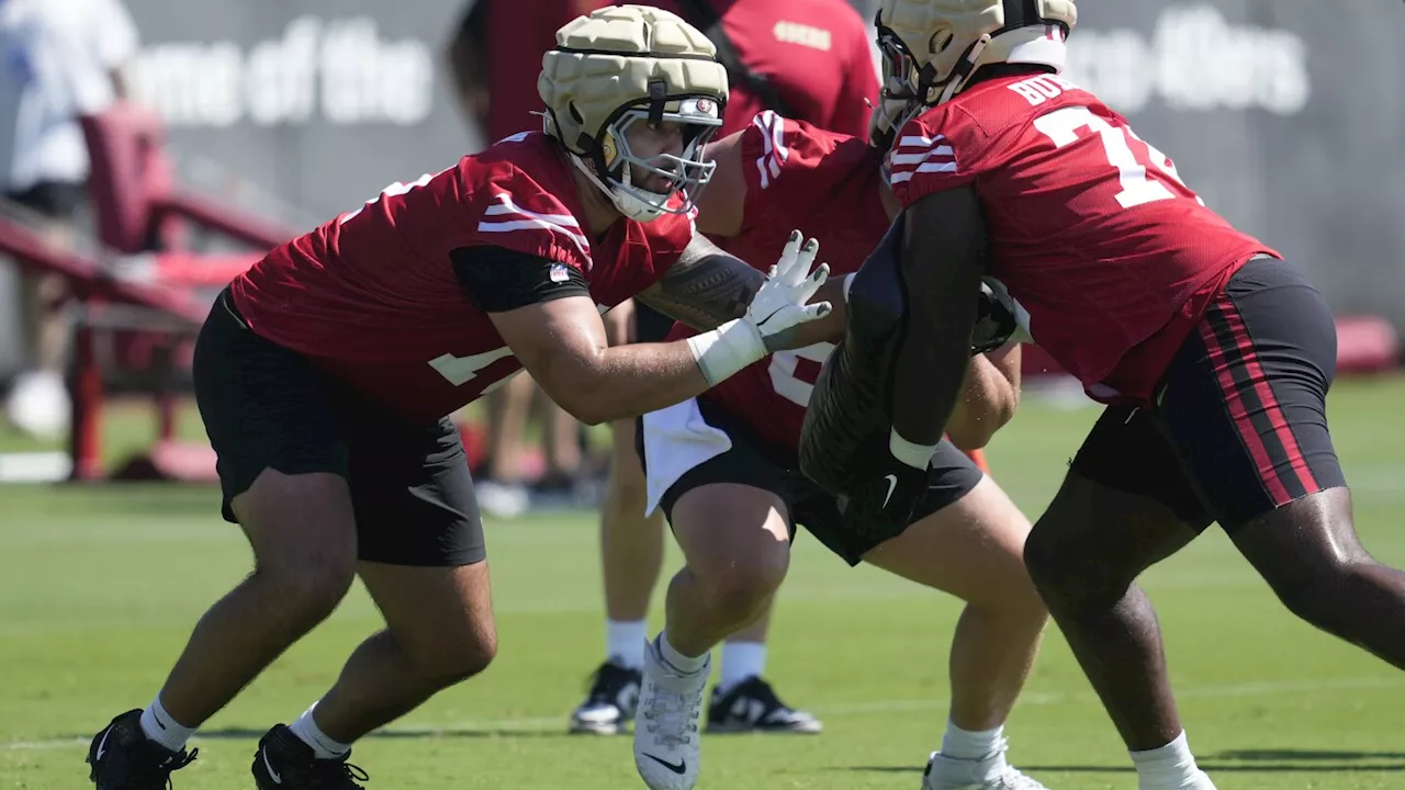 49ers right guard Spencer Burford could miss a few weeks with a broken right hand