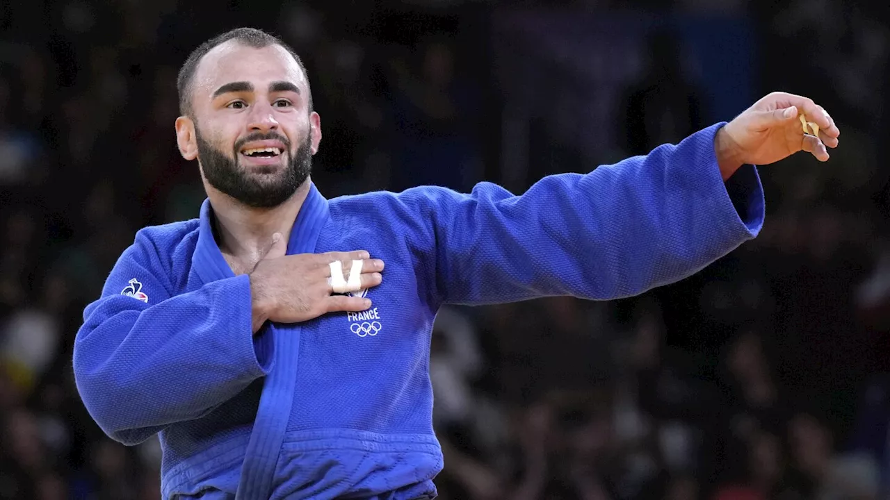 France claims the first 2 medals of its home Olympics with silver and bronze in judo
