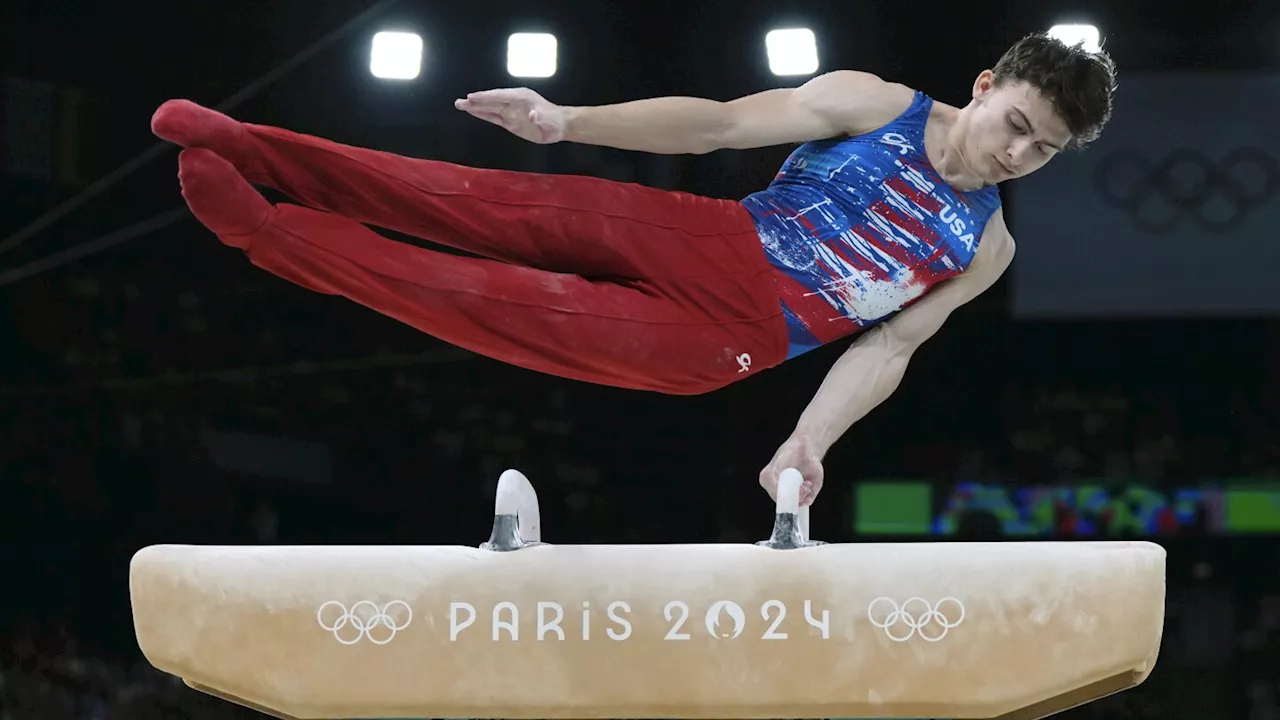 Job done. Pommel horse specialist Stephen Nedoroscik delivers for U.S gymnastics team in Paris