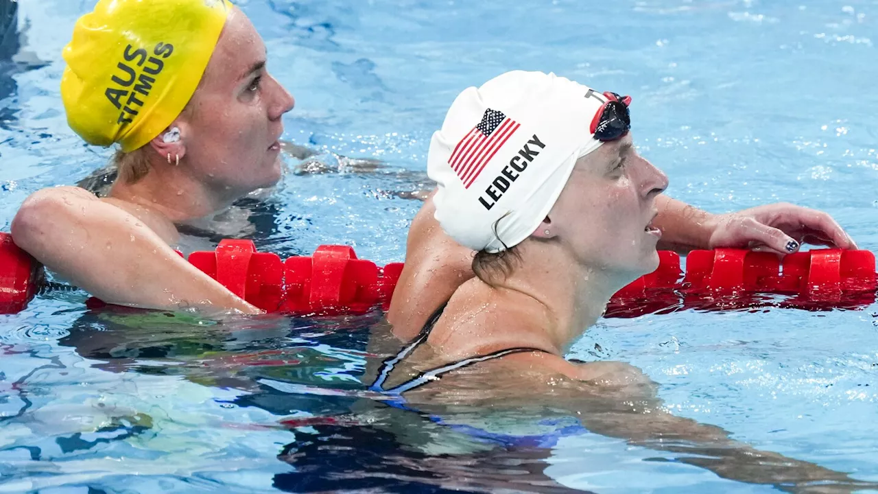 Olympics Swimming: Katie Ledecky has fastest time in 400 free prelims