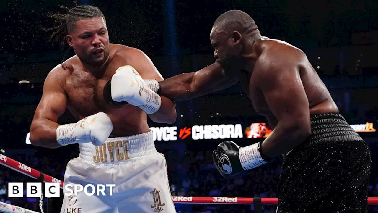 Derek Chisora outpoints Joe Joyce at London's O2 Arena