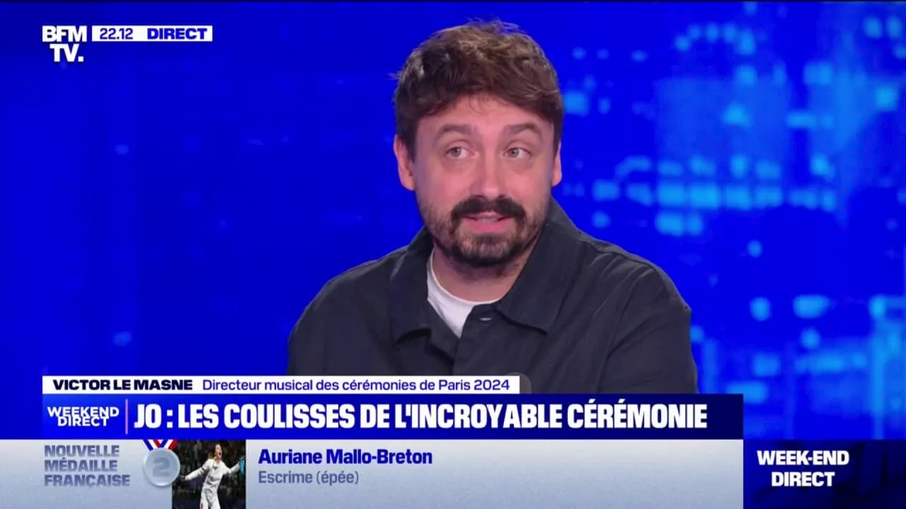 Aya Nakamura et la Garde républicaine: 'Je suis assez fier d'être allé au bout', se félicite Victor Le Masne, directeur musical des cérémonies des JO de Paris 2024