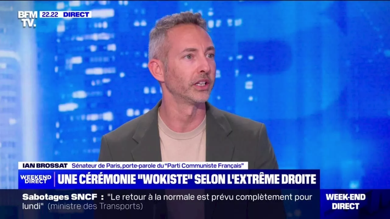 Cérémonie des JO de Paris 2024: Ian Brossat (PCF) salue un spectacle 'qui a montré la France telle qu'elle est aujourd'hui, diverse, plurielle'