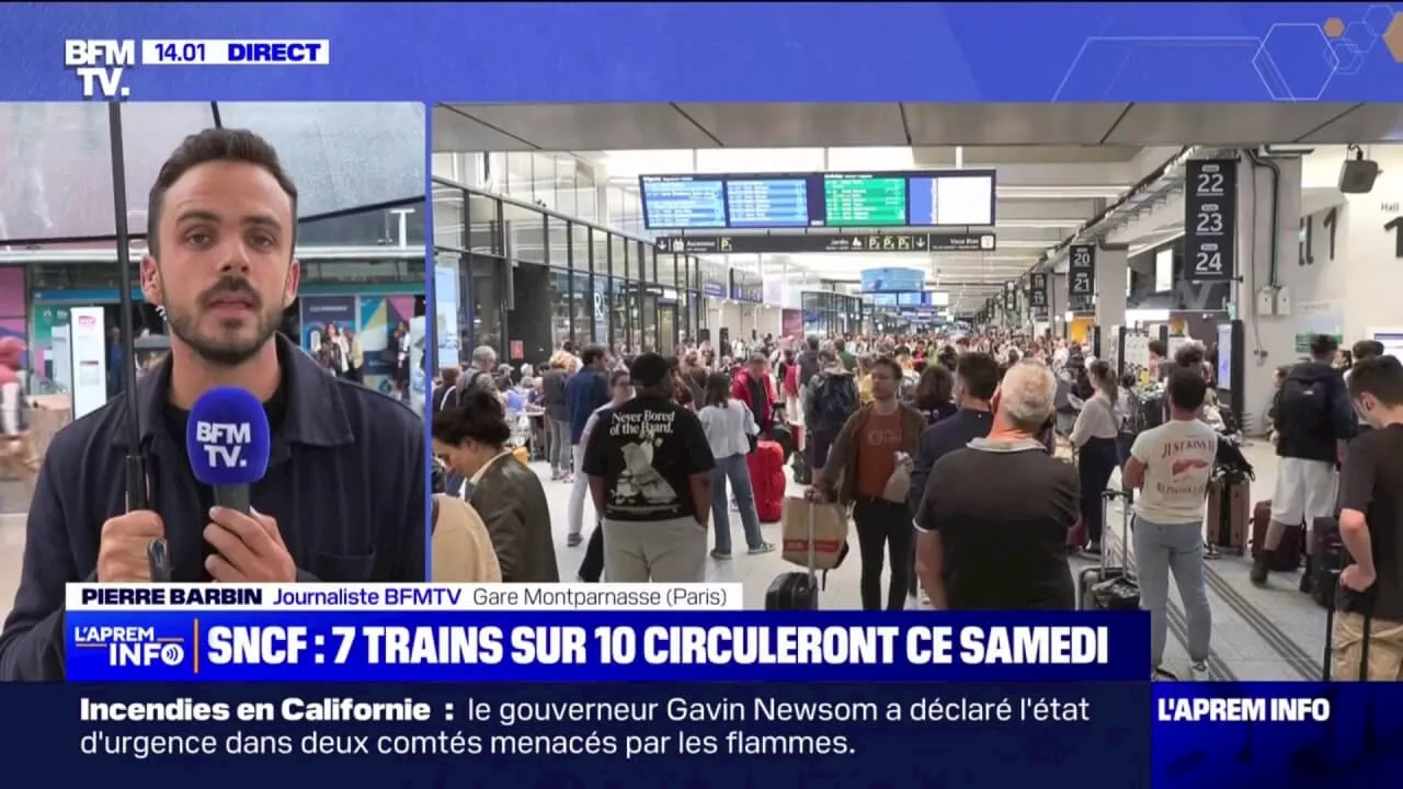 SNCF: sept trains sur 10 circuleront ce samedi sur les axes Nord, Bretagne et Sud-Ouest