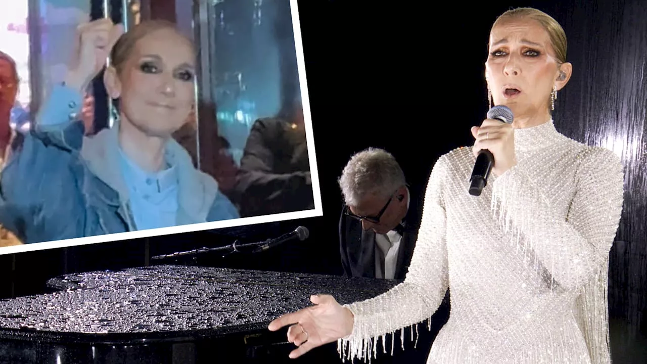 Geschafft!: Céline Dion herrlich entspannt nach Olympia-Auftritt